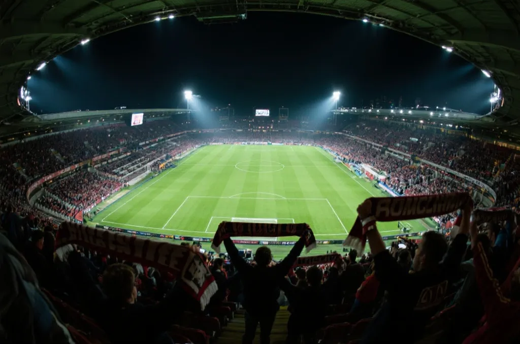 球场看台视野与球迷观赛氛围